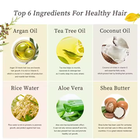Traitement pour la perte de cheveux doux hydratant shampooing revitalisant huile de croissance des cheveux collagène Chebe Argan riz shampooing ensemble