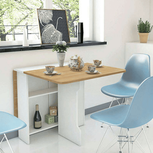 Clus Ohaha Smart Multi-function <b>Folding</b> Dining <b>Table</b> - With Wheels/No Wheels BA005 Smart Foldable Dining <b>Table</b> With Rolling Whee - Product Image 5