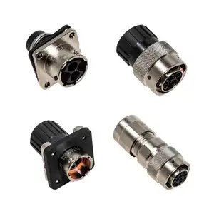 1Pin Car Signal Transmission Panel Mount Connector Right Angled Plug with 70mm2 Shielding Cable N Key
