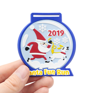 Medalla Deportiva de PVC Suave con Logotipo de Diseño Personalizado, Medalla de Silicona para Niños, Medalla de Fútbol, Premios de Metal para Niños, Medalla de Goma 3D - Product Image 2