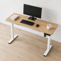 Cadre de bureau électrique réglable à moteur unique, cadre de bureau assis-debout ergonomique à hauteur réglable pour postes de travail de bureau