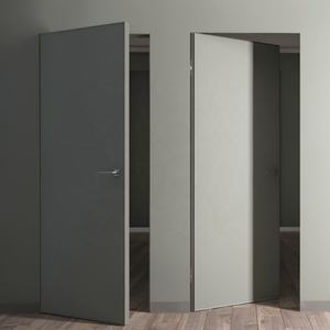 Puerta Oculta Invisible para Dormitorio de Apartamento, Estilo Moderno, Color Blanco, con Perfil de Madera Sólida Impermeable, Directo de Fábrica - Product Image 2