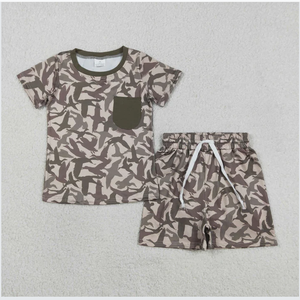 Ensemble short camouflage pour garçons BSSO1795 Hunting Mallard Ducks - Product Image 3