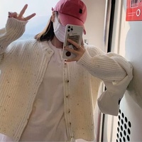 2025 estilo caliente cárdigan de mujer Color sólido de un solo pecho manga larga cuello redondo Casual venta al por mayor abrigo de manga larga