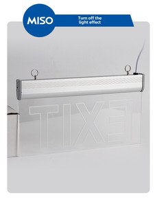 Safety Exit Indicator Light <b>LED</b> Self-Luminous <b>Fire</b> Emergency Evacuation Sign Dimmable Feature 4-Year Warranty Battery Included - Product Image 3