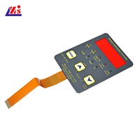 ZHONGSHAN sérigraphie clavier à Membrane tactile dôme en métal plat interrupteur à Membrane avec adhésif pour télécommande