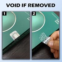Autocollant holographique de sécurité d'authenticité en argent personnalisé, non transférable, anti-effraction, garantissant la garantie, étiquettes laser avec ID unique