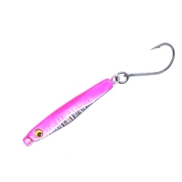 AOCLU Nouveau Jig en métal plombé mini 6g, hameçon simple, revêtement UV résistant, action coulante, leurre de jigging pour maquereau d'eau douce, poisson-roc