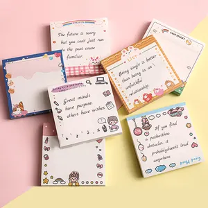 memo pad sticky note cute multicolor custom shapes 3*3 inch for school diary writing notes