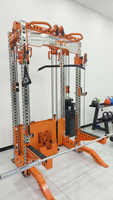 Entrenador de doble función comercial-Máquina de cable de fila baja y extraíble Lat con pilas de peso seleccionadas para entrenamientos de cuerpo completo