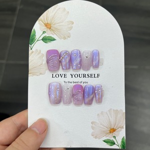 <span class=keywords><strong>Uñas</strong></span> Postizas <span class=keywords><strong>de</strong></span> Gel Suave, Cortas y Cuadradas, Hechas a Mano, Venta al por Mayor, <span class=keywords><strong>Uñas</strong></span> Acrílicas Artificiales - Product Image 3