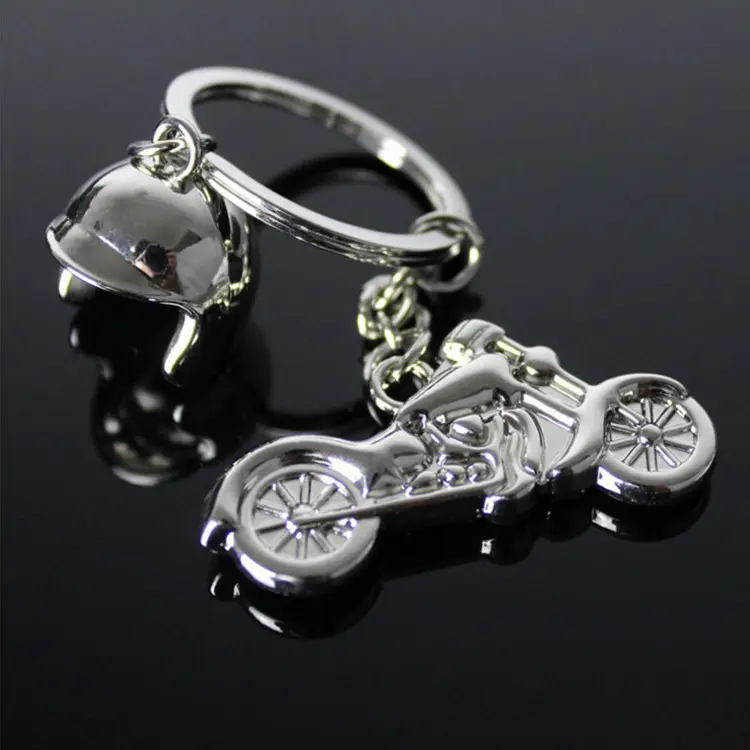 मोटरसाइकिल कुंजी अंगूठी मोटरबाइक हेलमेट चाबी का गुच्छा 3D स्मार्ट कुंजी श्रृंखला