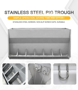 Alimentador automático <span class=keywords><strong>de</strong></span> acero inoxidable para cerdo, comedero <span class=keywords><strong>de</strong></span> doble cara, nuevo, 2021 - Product Image 5