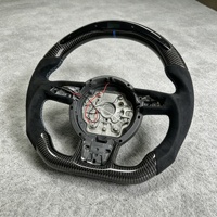 Volant de course en fibre de carbone avec affichage LED pour Audi A3 A4 B8 B9 A5 A6 C7 A7 R7 A8 S3 S5 S6 S7 RS3 RS4 RS5 RS6 RS7 TT TTRS
