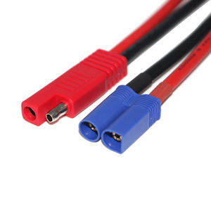 Roter 2-poliger SAE-Anschluss an EC5 F/M-Steck verbinder Power Automotive-Kabel 10AWG für Solarmodul batterien für Auto motoren - Product Image 3