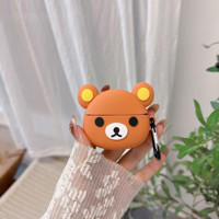 Nouvelle Housse d'écouteurs en silicone TPU personnalisable et écologique, motif animal de dessin animé, pour usage quotidien
