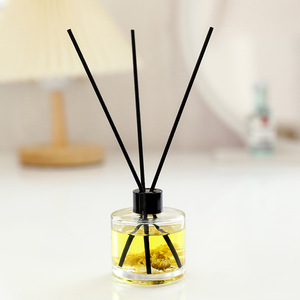 Botella cilíndrica de flores preservadas, desodorante para habitaciones de hotel y baños, difusor de aromaterapia sin llama. - Product Image 1