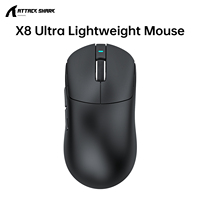 ATTACK SHARK X8 Ultra Wireless Optical Mouse PAW3950 Gaming Office Mice Tri-Mode 8K Rechargeable Nordic52840 Chipset