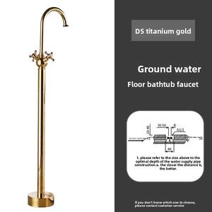 Robinet <span class=keywords><strong>de</strong></span> baignoire sur pied Gold Ball Robinet <span class=keywords><strong>de</strong></span> douche sur pied en <span class=keywords><strong>bois</strong></span> indépendant - Product Image 6