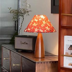 Vintage Floral Table <b>Lamp</b> Warm <b>Retro</b> Romantic French Country Style Instagram Popular Ambient Light for Small Bedrooms AC Power - Product Image 4