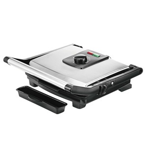 เตาไฟฟ้าสองด้าน สเตนเลสสตีล เคลือบสารกันติด สำหรับย่างสเต็ก ขนมปัง แฮมเบอร์เกอร์ เครื่องย่างเนื้อไร้ควัน บาร์บีคิว - Product Image 5