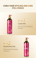Après-shampoing hydratant et élastifiant sans sulfate à la grenade, pour cheveux bouclés, favorisant une douceur et une élasticité, formule anglaise transfrontalière.