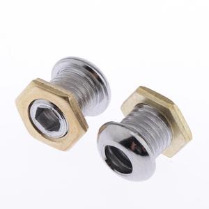 Set di 10 pezzi professionale di batteria in acciaio inossidabile rullante Bass Tom con testine a rete per uso da concerto include dado della guarnizione della presa d'aria - Product Image 5
