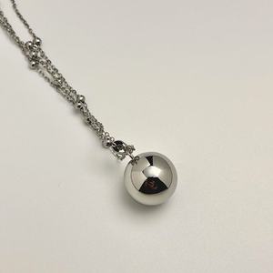 <span class=keywords><strong>Collana</strong></span> con Ciondolo Bola Messicana in Acciaio Inossidabile da 16, 18, 20, 25mm, con Sfere Sonore dell'Armonia per <span class=keywords><strong>la</strong></span> <span class=keywords><strong>Gravidanza</strong></span>, Sfere dei Desideri da Donna - Product Image 3