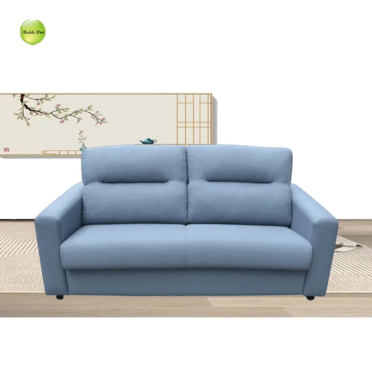 Phantasie sleeper faltbare 2 sitze niedrigen preis stoff sofa bett mit matratze 2701