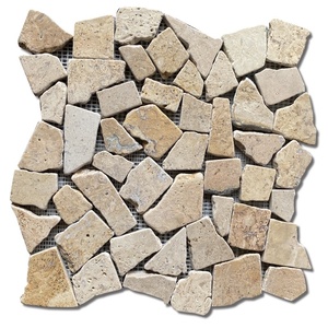 <span class=keywords><strong>Mosaico</strong></span> de mármol para pavimento de jardín, azulejo de guijarros de piedra - Product Image 4