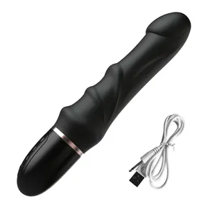 Vibrador de silicone para masturbação feminina, dispositivo de simulação de segurança com ponto g, vibrador giratório para mulheres e casais, sexo