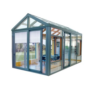 <span class=keywords><strong>Prix</strong></span> d'usine Serre préfabriquée Sun Room Maison en verre étanche insonorisée <span class=keywords><strong>Solarium</strong></span> en aluminium extérieur Sunroom - Product Image 1