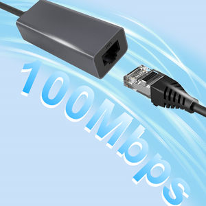 Adaptador USB 2.0 a RJ45 Ethernet LAN - Conexión por Cable 10/100Mbps para Uso Externo en Portátiles, Disponible para <span class=keywords><strong>MI</strong></span> Air/Surface <span class=keywords><strong>Book</strong></span>, Lenovo/iMac/DELL - Product Image 1