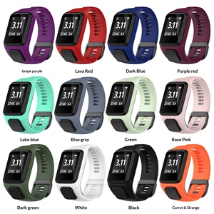 Correa de silicona integrada <span class=keywords><strong>TomTom</strong></span> para Runner2 3/Spark Series con hebilla de botón a presión, empaquetada individualmente - Product Image 2