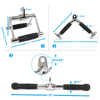 KWO Grip Lat Bar Colorful Fitness Triceps Press Down Direct Attach Curl Gym Pull Down Machine Handle Cable Attachment Supplier