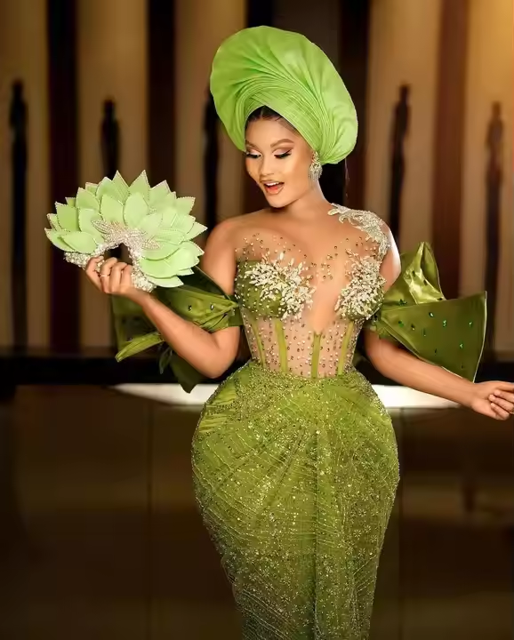 nigeria women bridal gown