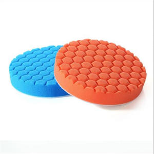 Pour <span class=keywords><strong>SPTA</strong></span> 1pc 5 pouces 125mm rouge finition <span class=keywords><strong>polisseuse</strong></span> voiture tampon composé vernis faire cire 125mm rouge éponge de polissage - Product Image 4