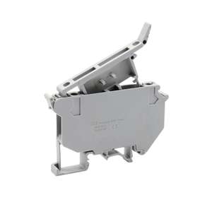 Bloc <span class=keywords><strong>de</strong></span> bornes à vis gris UK5-HESI pour rail DIN C45, avec fusible, lumière LED 24V, connecteur <span class=keywords><strong>de</strong></span> câble en plastique, outils - Product Image 1