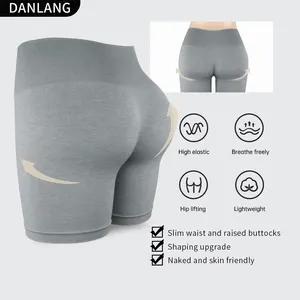 Best Verkopende Dames Pro Hoge Taille Anti-Cellulitis Buit Lift Yoga Shorts Strakke Grote Maat Katoenen Broek Met Solide Patroon Meisjes