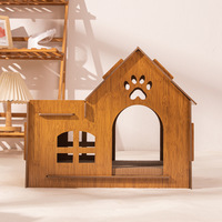 Maison de grattage d'intérieur en carton ondulé pour animaux de compagnie, maison de grattage confortable pour chats