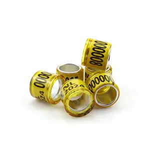 Groothandel 2024 Nieuwe FCI Duivenraces Producten Japan Fabrieksprijs 8mm Renring voor Duiven in Kleurrijke Duivenringen met Vlag - Product Image 3