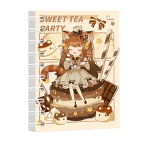 Carnet de notes A7 à spirale, motif dessin animé mignon, pour élèves du primaire, format de poche, portable, mini journal, bloc-notes, cadeau