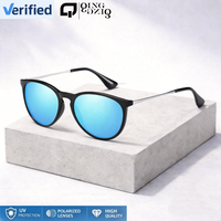 Lunettes de soleil polarisées rondes UV400 pour hommes, verres TAC rose miroir, monture métal PC vintage, pour extérieur, golf, personnalisables, vente en gros 2026