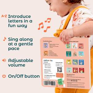 Libros de Sonido Educativos Recargables con el Abecedario, Canciones Infantiles en Español, Libros de Canciones Musicales de Tapa Dura para Niños - Product Image 3