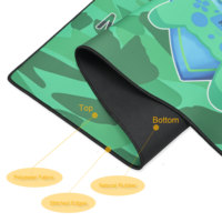 Tapis de bureau personnalisé grand format, doux et durable, avec logo imprimé, base antidérapante pour le travail quotidien au bureau