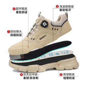 Lightweight Work <strong>Boots</strong> Steel Toe Cap <strong>Waterproof</strong> Safety Trainers for <strong>Men</strong> Women Non-Slip for Autumn Season for Factory Use - Product Image 6