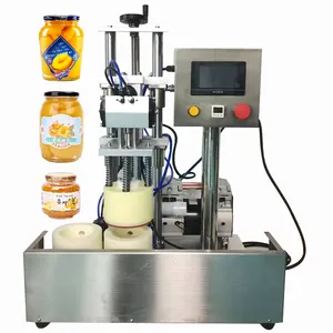Factory Price Semi Auto Twist Off Vacuum Capping Machine For Glass Bottle