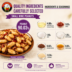 90g Spicy Roasted Peanuts Snack Ready to Eat Peanut <strong>Kernels</strong> Foil Bag OEM ODM Factory - Product Image 3