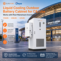 Armoire extérieure fiable Sunark 261 kWh à refroidissement liquide avec batterie LFP 6000 cycles pour ferme solaire commerciale BESS
