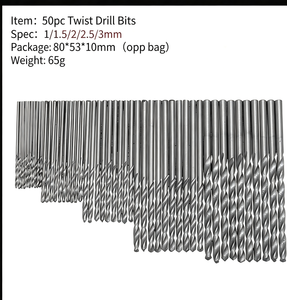 Jeu de forets hélicoïdaux 1-3 mm en acier rapide plaqué titane pour le perçage du bois - Product Image 6